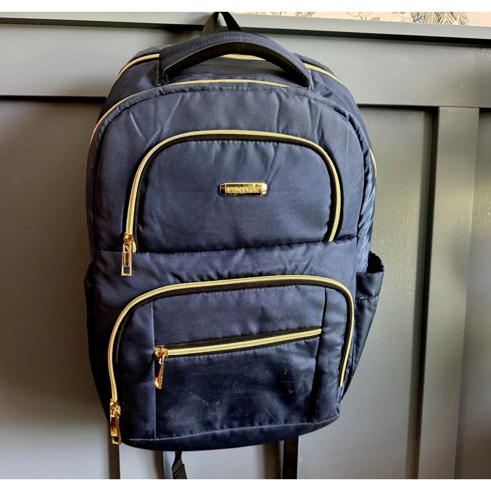 LTINVECK‎ Travel Laptop Backpack 15.6" TSA Friendly USB Charging Port Blue Large